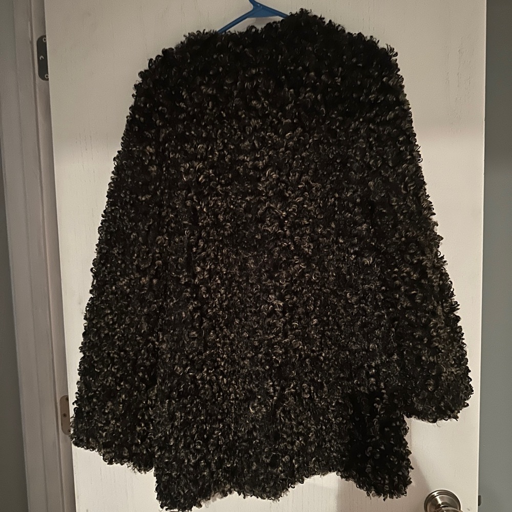 Max Studio Charcoal Teddy Jacket - image 3